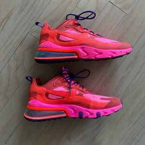Nike Air Max 270 React Wms Size W9 ‘Mystic Red Pink Blast’